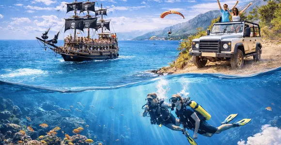 Fethiye tekne turu tüplü dalış safari ve diğer aktiviteler