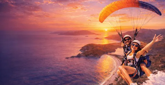 Fethiye Babadağ Ölüdeniz yamaç paraşütü tandem uçuş deneyimi